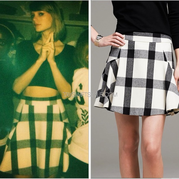 Banana Republic Plaid Fit and Flare Skirt - 00P - Picture 1 of 5